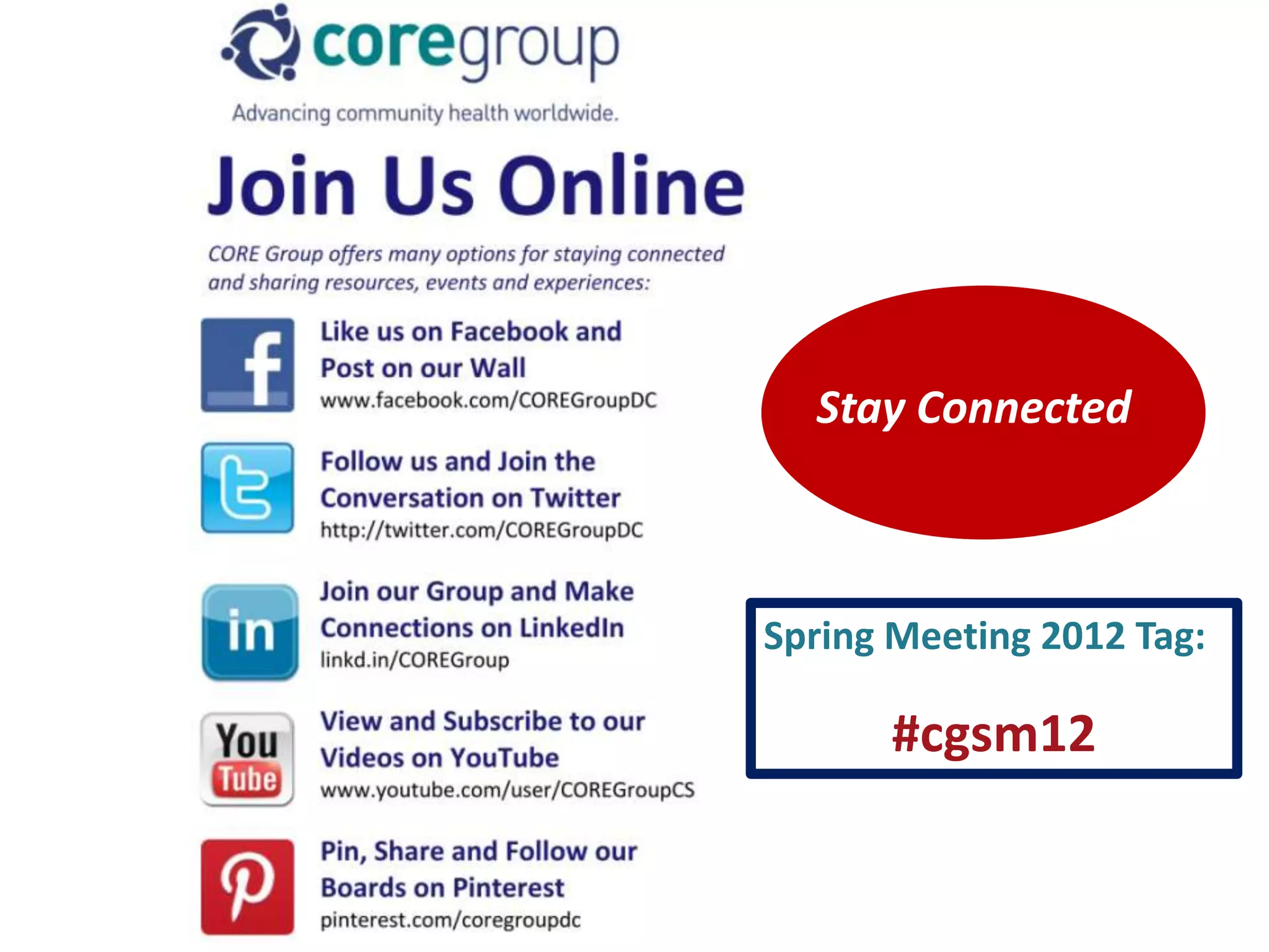 Stay Connected



Spring Meeting 2012 Tag:

      #cgsm12
 