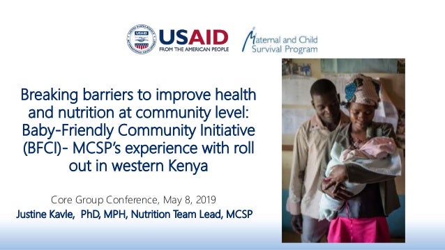 Presentation Kavle Breaking Barriers To Improve Health And Nutrition