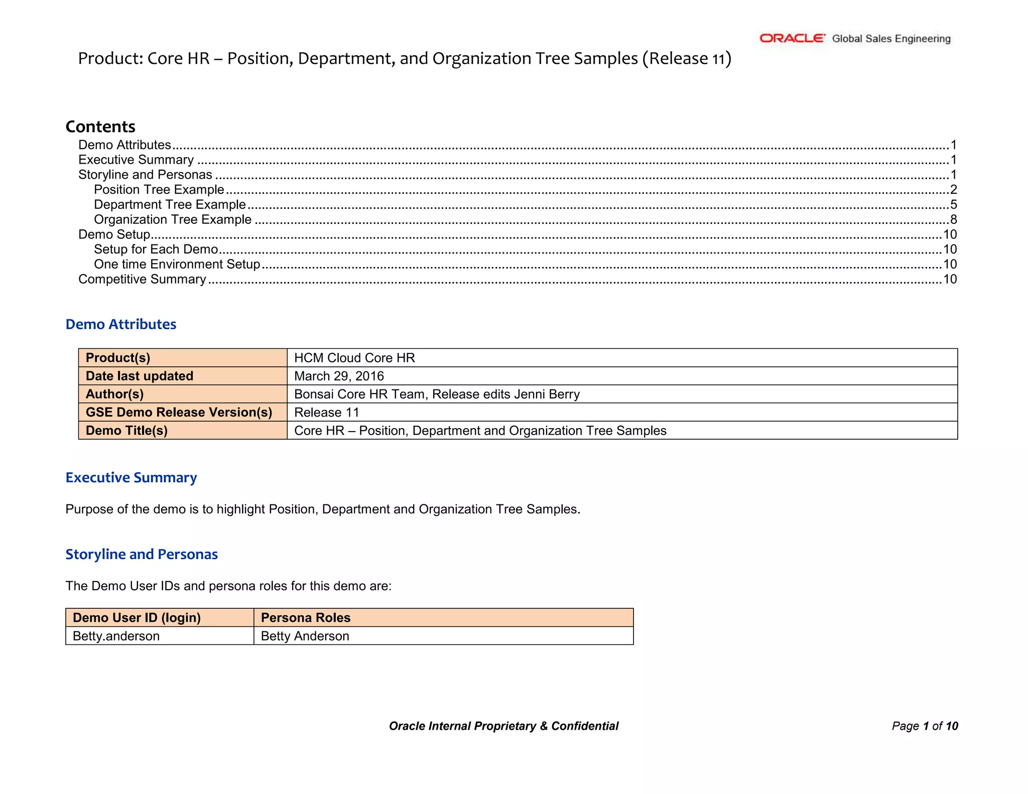 Oracle core hr position department organization tree release 11 docx