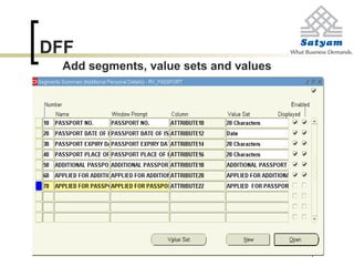 DFF
Add segments, value sets and values
 