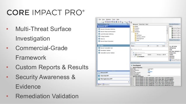Core Impact Software : Core Impact Product Overview : Penetration ...