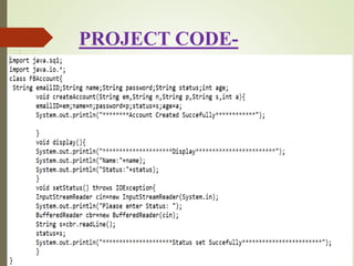PROJECT CODE-
 