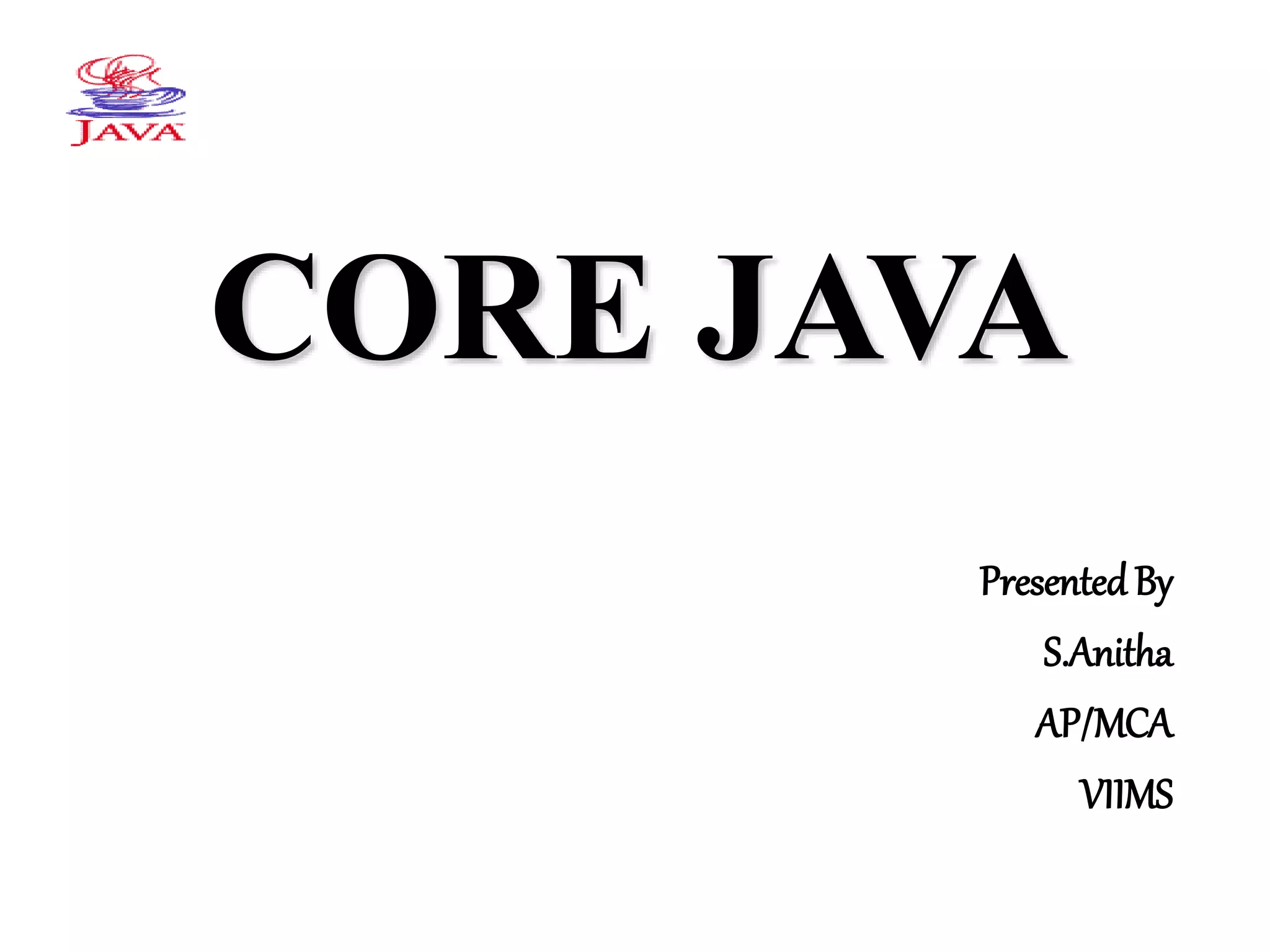 Core java Essentials | PPT