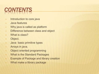 Core java | PPTX