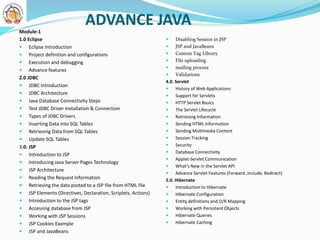 CORE JAVA & ADVANCE JAVA | PPTX