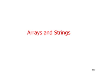 Arrays and Strings
162
 