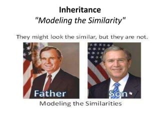 Inheritance
"Modeling the Similarity"
 