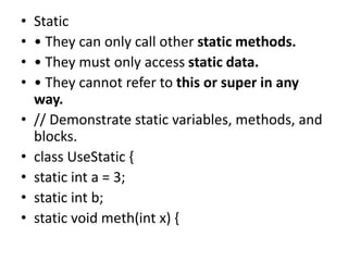 Core java complete ppt(note) | PPT