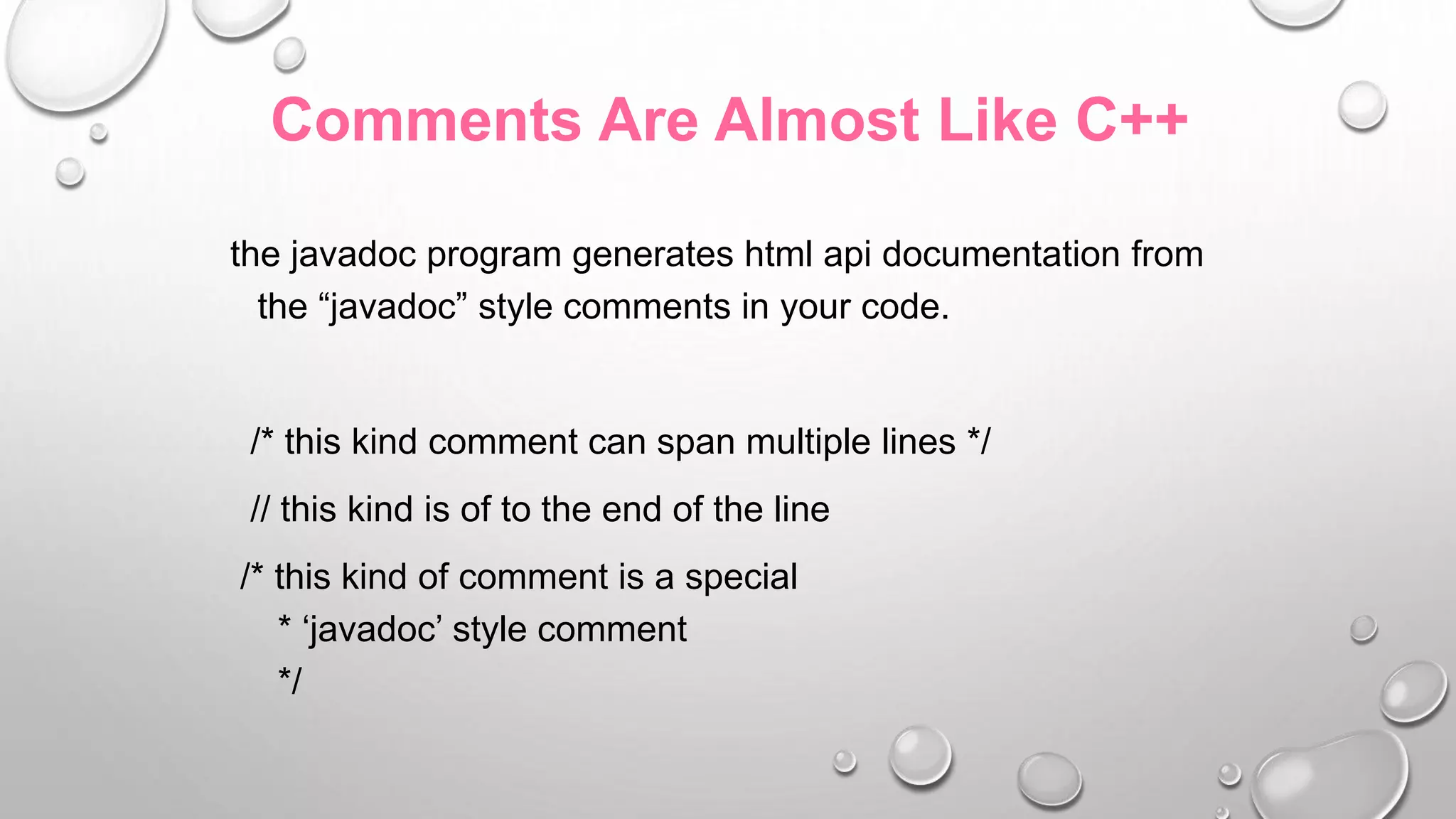 Core java concepts | PPT