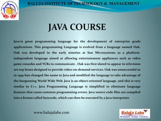 Core java course | PPT