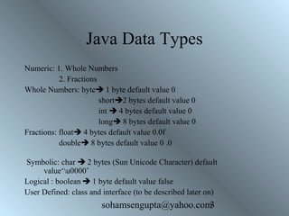 Core java day1 | PPT
