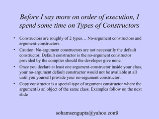 default arguments in default constructor for members... Core java day4 | PPT