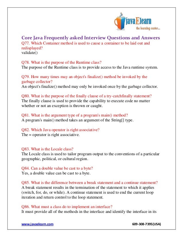 frequently asked interview questions and answers