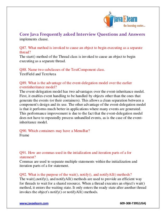 frequently asked interview questions and answers
