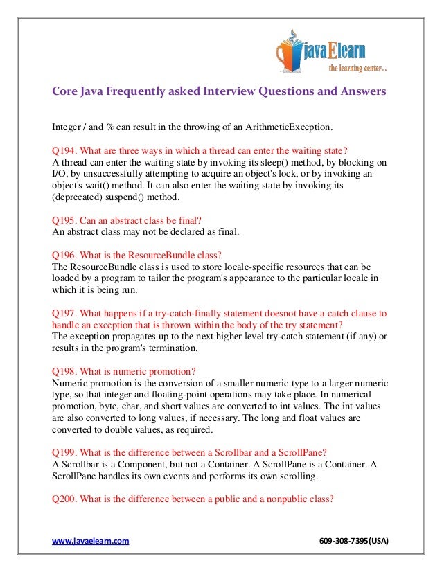 frequently asked interview questions and answers