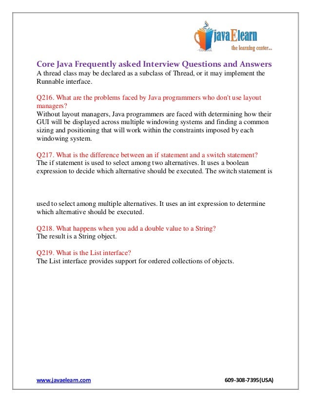 frequently asked interview questions and answers