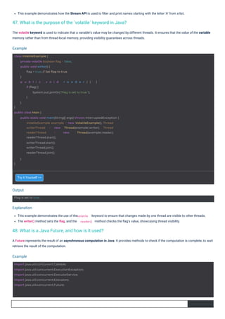 Core Java Interview Questions PDF By ScholarHat | PDF