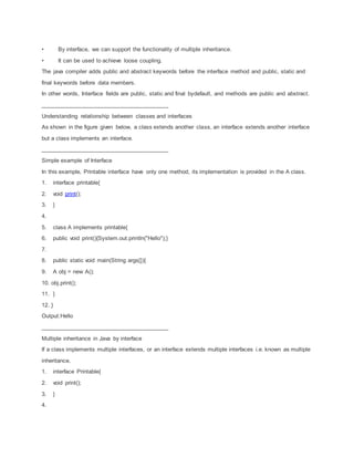 Core java notes with examples | PDF