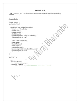 Core java pract_sem iii | PDF