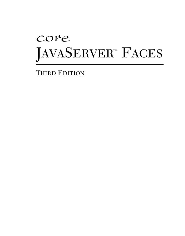 Core Java Server Faces - 