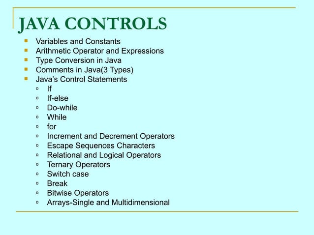 Core java slides | PPT