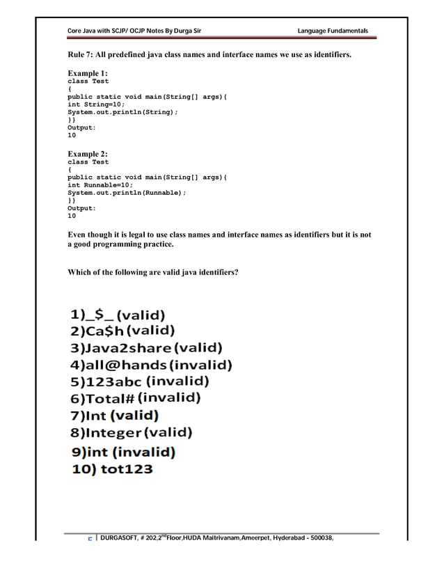 Core_Java_with_SCJP_OCJP_Notes_By_Durga.pdf | Programming Languages ...