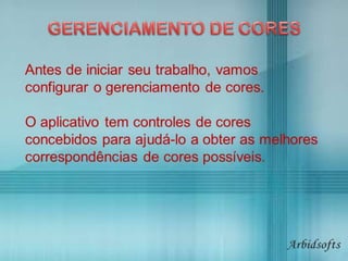 Corel Draw - Gerenciador de Cores