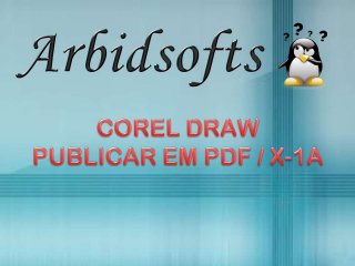 CorelDRAW - Publicar em PDF/X-1a