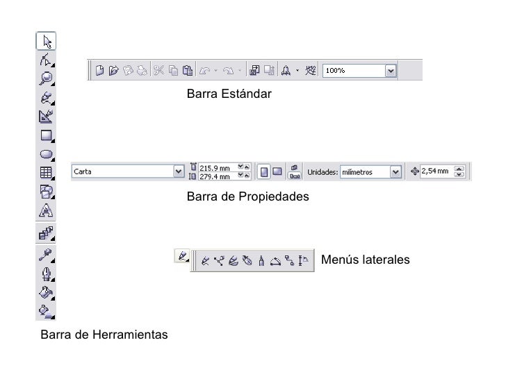 Barra De Propiedades De Corel Draw 12