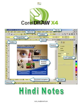 Corel draw 14 hindi notes