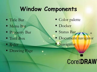 Corel Draw Final Presentation For Software pptx Corel Draw Final Presentation For Software pptx