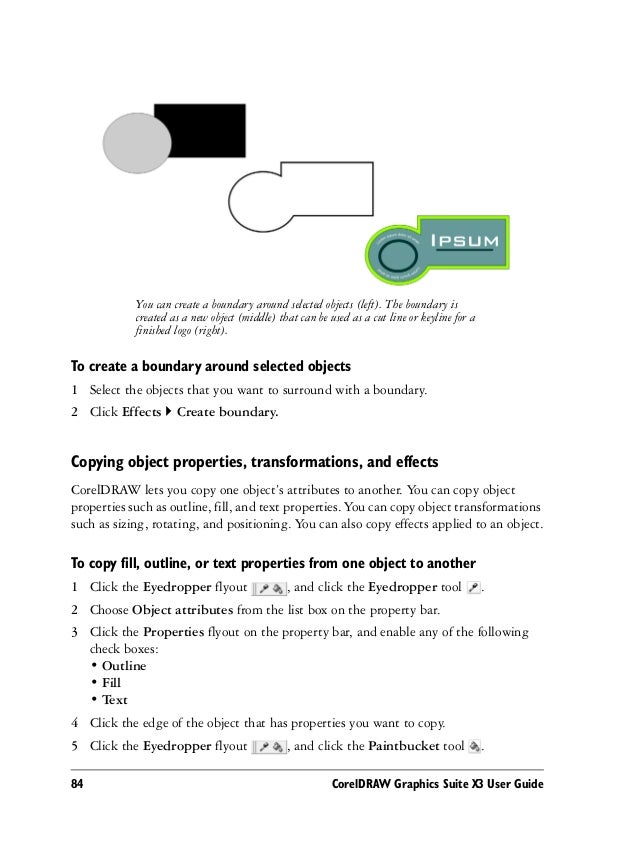 Corel Draw Graphics Suite X3 Notes