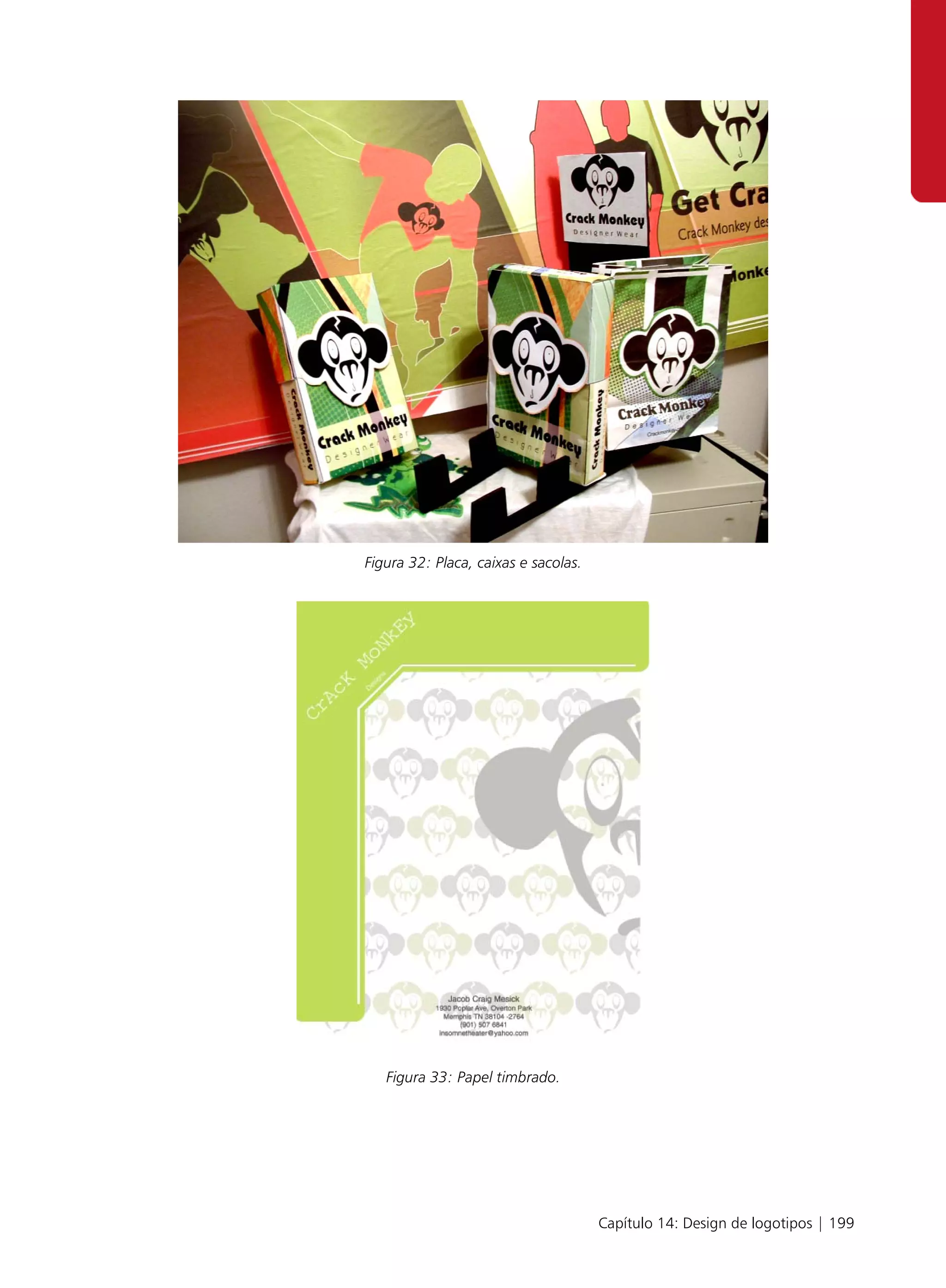 Figura 32: Placa, caixas e sacolas.




   Figura 33: Papel timbrado.




                                      Capítulo 14: Design de logotipos | 199
 