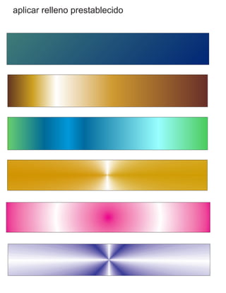aplicar relleno prestablecido