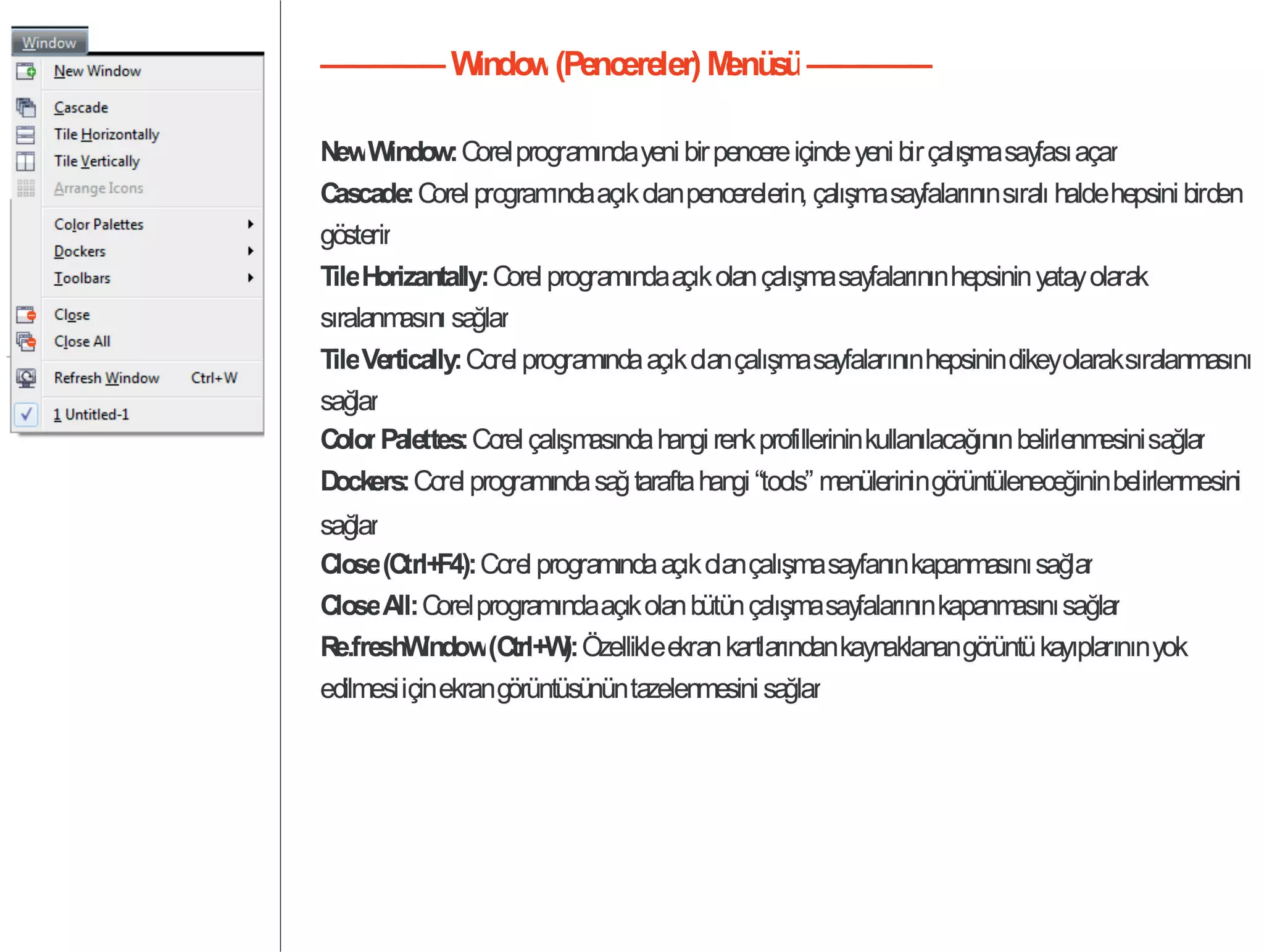 Coreldraw x5_x6_Menüler