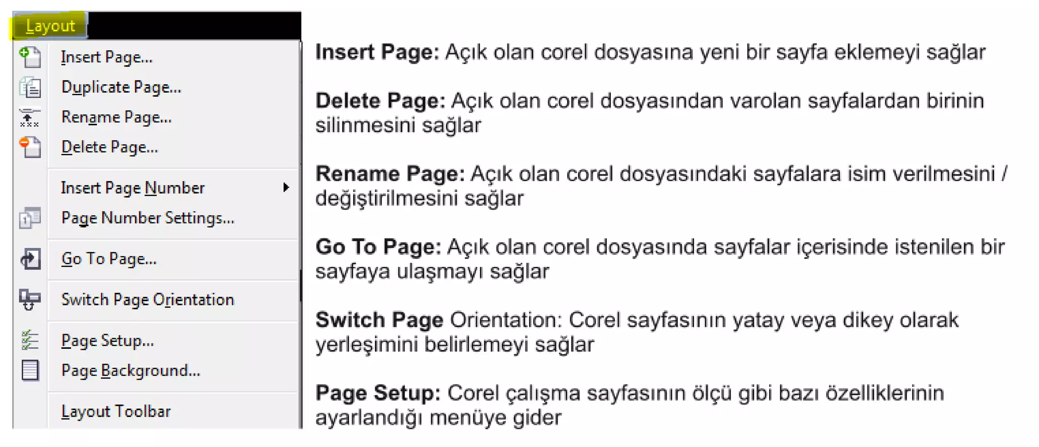 Coreldraw x5_x6_Menüler