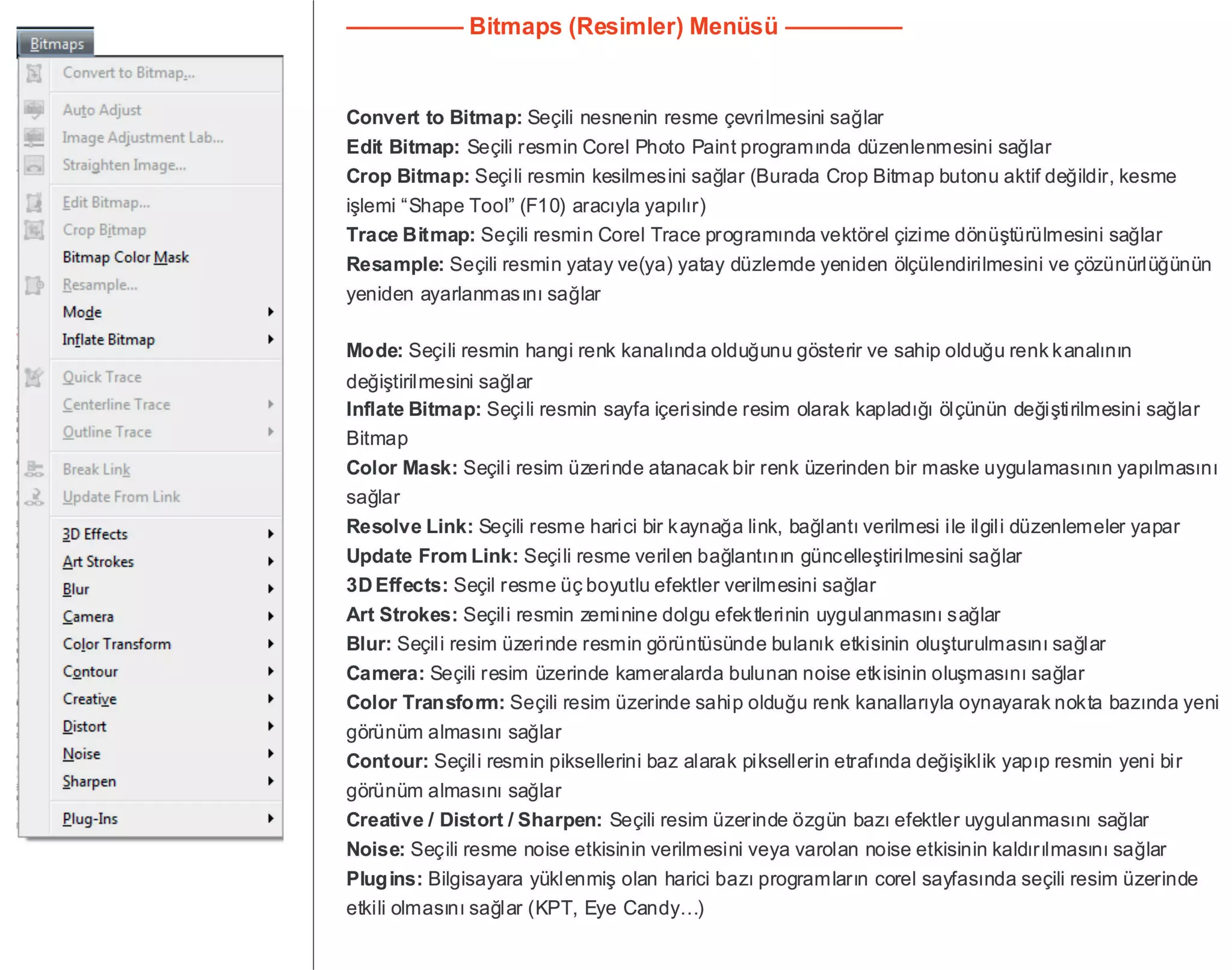 Coreldraw x5_x6_Menüler