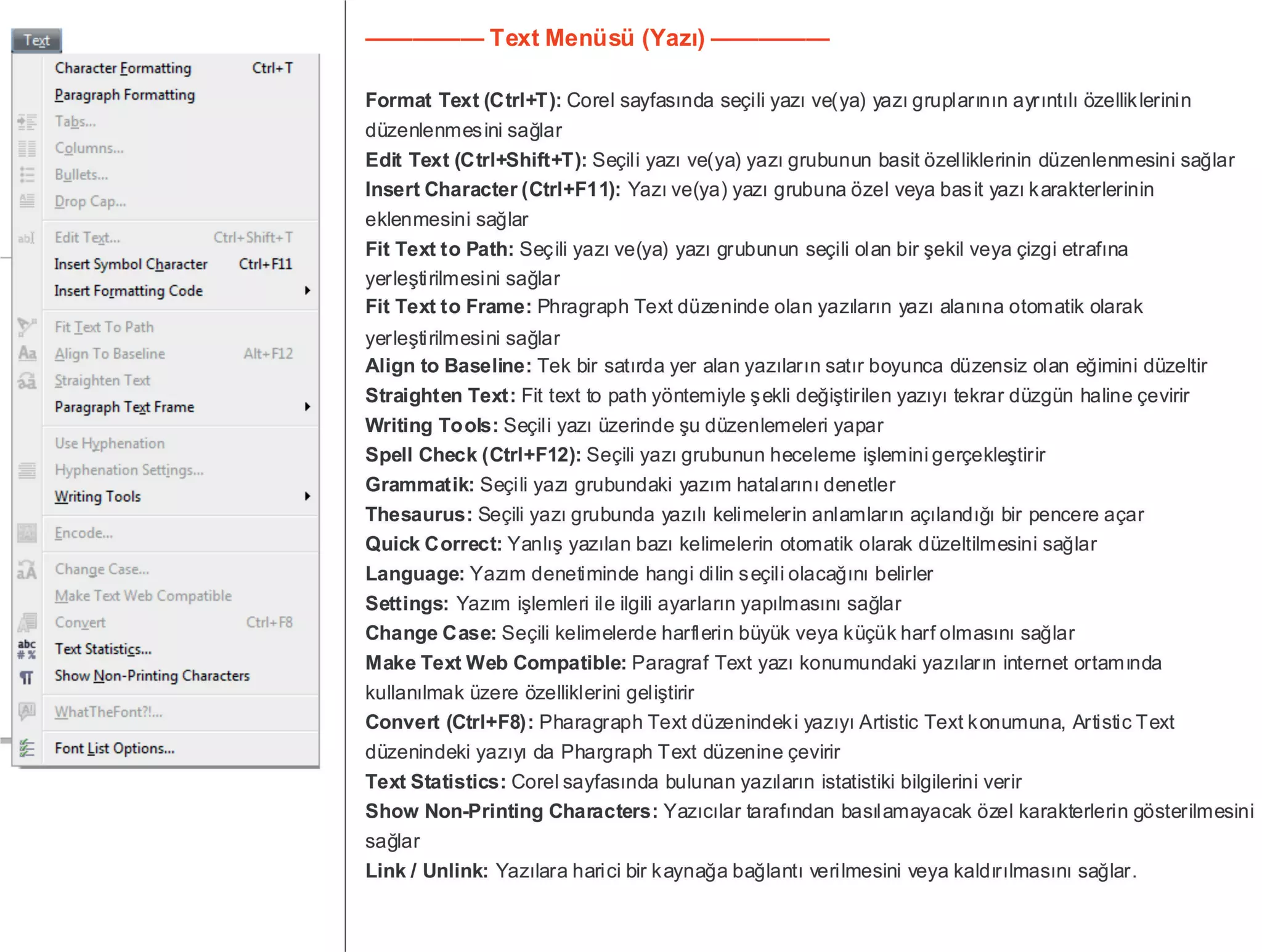 Coreldraw x5_x6_Menüler