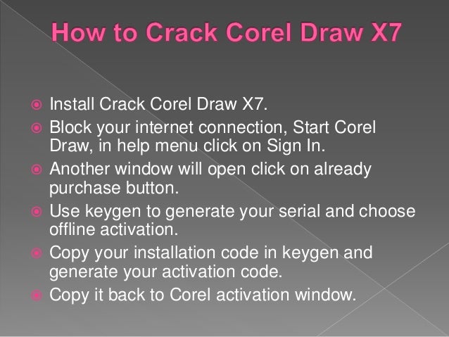 how to crack coreldraw x7 for life how to crack coreldraw x7 for life