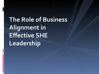 Core Leadership Skills For The SHE Professional 