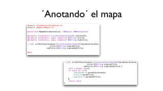 ´Anotando´ el mapa
 
