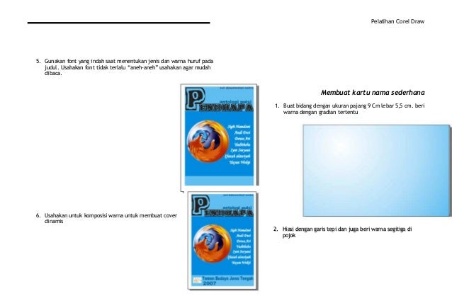 Contoh Kartu Nama Hasil Corel Draw - Contoh Cox