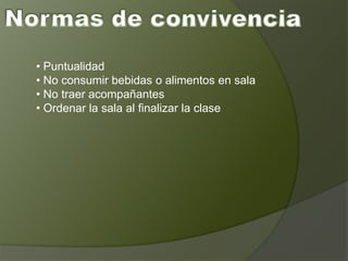 Presentación del programa