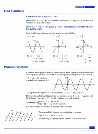 Core mathematics for advanced level - Functions | PDF