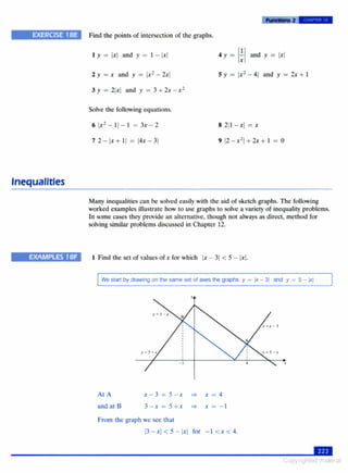Core mathematics for advanced level - Functions | PDF