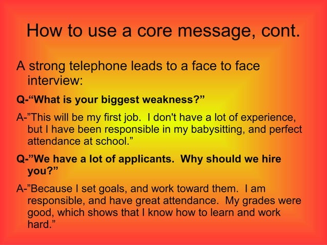 Core messages | PPT