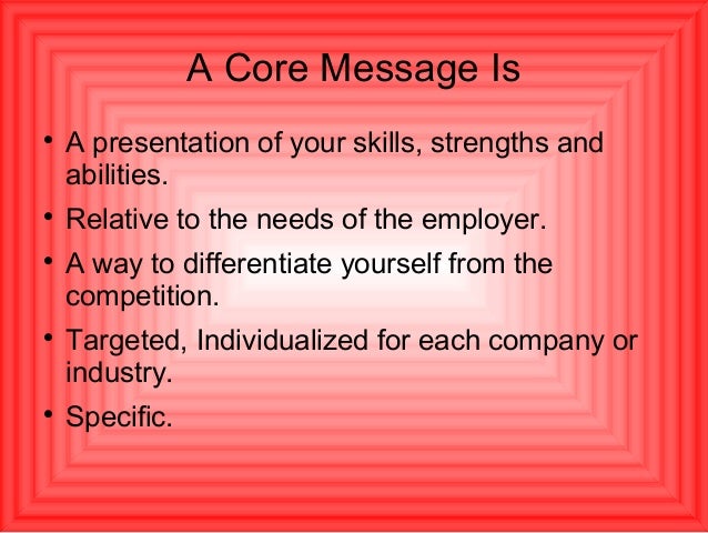 Core Message Sample – How to Choose an Audience and Customize Your Core ...