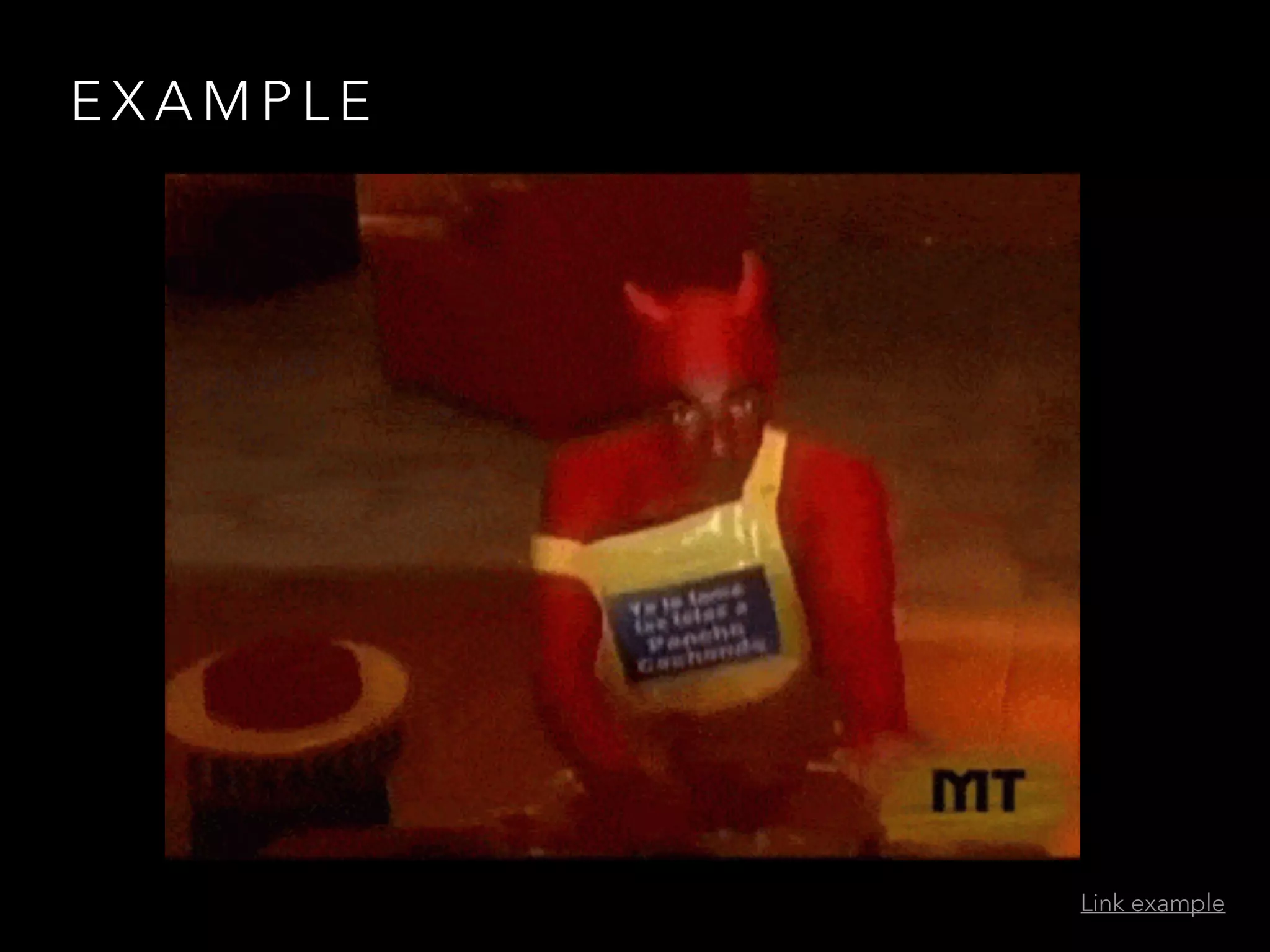 E X A M P L E
Link example
 