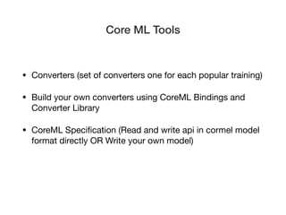 Cormel Example CoreML | PDF