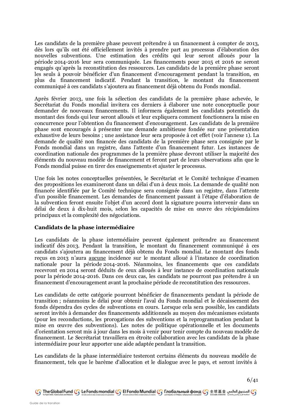 Guide de transition